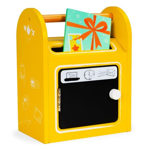 Cutie poștală pentru copii cu tablă | galben