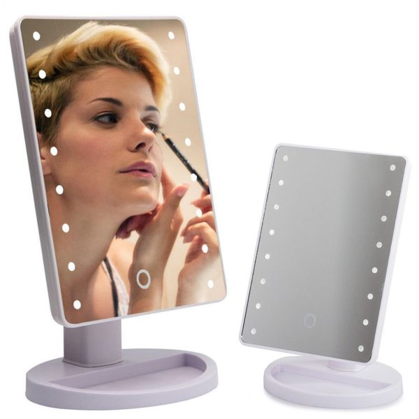 Oglindă cosmetică cu iluminare LED | alb