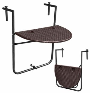 Masă suspendată pentru balcon, maro | ModernHome