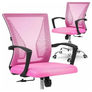 Scaun de birou cu plasă Sofotel | roz