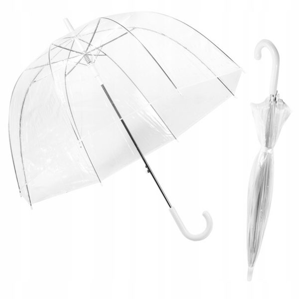 Umbrelă mare transparentă 93cm