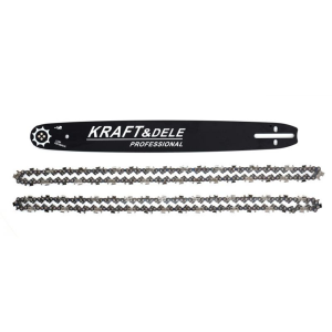 Bară de ghidare a ferăstrăului 18″/40cm + 2 lanțuri | KD10153