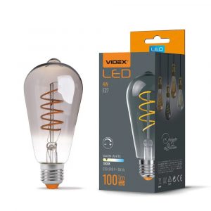 Bec LED reglabil E27 | 4W ST64 Graphite - solutia ideala daca sunteti in cautarea unei combinatii de iluminat decorativ si eficienta energetica.