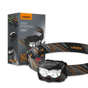 Far cu LED 500lm | VIDEX VLF-H055D - conceput special pentru recreere activă, camping și sporturi, cum ar fi alergare, alergare, drumeții.