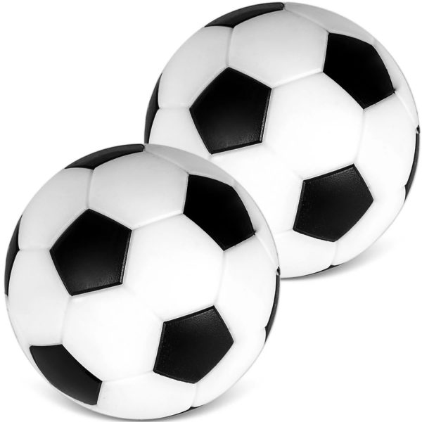 Mingi de rezerva pentru fotbal de masa 32 mm - 2 buc - dimensiune universală pentru a se potrivi multor mingi de foosball. Bine echilibrat.