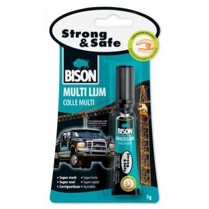 Adeziv Bison Strong & Safe, extra-puternic - 7 g - lipire foarte puternică, rapidă și sigură cu posibilitate de corectare timp de 20-30 de secunde.