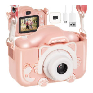 Aparat-foto-copii 32GB-pisicuta roz