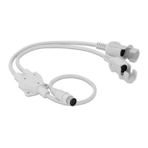 Cablu de distribuție - 8 pini este ideal pentru pedală. Are 65 cm lungime si are o structura stabila. Este realizat din PVC alb.