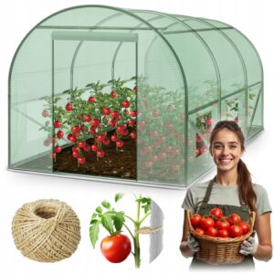 Politunel de gradină 2x3m verde | 6m2