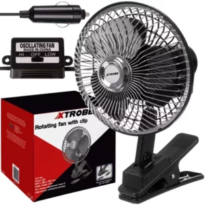 Ventilator rotativ auto Xtrobb, 12V | Iso Trade este un dispozitiv fiabil și funcțional care va îmbunătăți semnificativ confortul călătoriilor în zilele caniculare.