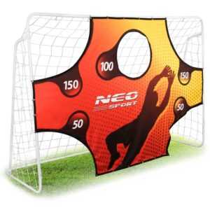 Poartă de fotbal 245x155x80 cm + husă de antrenament | Neo-Sport