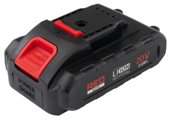Baterie pentru foarfece de grădină RTSA0063-BT, 20V | RED TECHNIC vă asigură că echipamentul dumneavoastră RED TECHNIC rămâne fiabil pentru mulți ani.