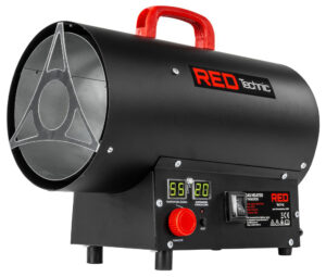 Incalzitor pe gaz RTNGG0120, 25KW | RED TECHNIC are un ventilator cu 5 pale care permite distribuirea rapida a caldurii in spatii mari.