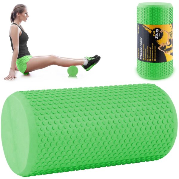 Rolă de exerciții NS-963, verde | Neo-Sport este, de asemenea, ideal pentru masaj și regenerarea musculară după efort, ajută la ameliorarea tensiunii musculare.