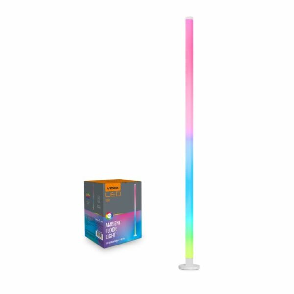 Lampă de podea LED, 1,5 m, alb | VIDEX aduce iluminat modern cu posibilitate de schimbare a culorilor, este ideal pentru a crea o atmosfera placuta.