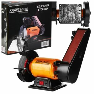 Slefuitor cu banda de masa, 1800W | KD568 este un dispozitiv pentru o gamă largă de lucrări, cum ar fi șlefuirea, curățarea, ascuțirea și tratarea suprafețelor.