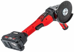 Polizor unghiular fără fir RTSZK0140, 21 V | RED TECHNIC este o unealta puternica si compacta ideala pentru taiere, slefuire si lustruire, oferind flexibilitate.