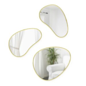 Oglinda HUBBA PEBBLE SET, 3 buc | alama este un set de trei oglinzi de perete care adaugă un element modern și jucăuș interiorului tău.