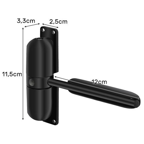 Închiderea ușii, negru Malatec (2)