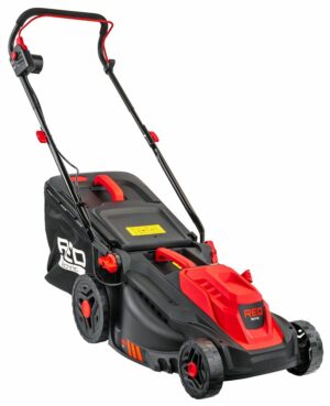 Mașină de tuns iarba electrică RTKSE0148, 2600W | RED TECHNIC este soluția ideală pentru tunderea eficientă a gazonului de dimensiuni mici și medii.