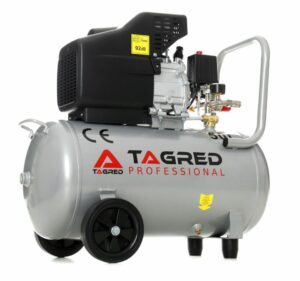 Compresor de ulei, 50L, 2800W | TAGRED este fabricat din materiale de calitate superioară, are un motor mai puternic, cilindru și construcție ranforsate.