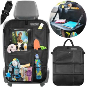 Organizator auto cu masă HM-993, negru | Humberg oferă spații practice de depozitare, ideale pentru călătorii lungi cu mașina cu copii sau călătorii de afaceri.