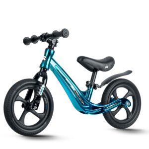Bicicleta balansier pentru copii FUNNU, turcoaz | Ricokids îi ajută pe copii să își dezvolte încrederea în sine în timpul primelor plimbări, punând accent maxim pe siguranță și confort.