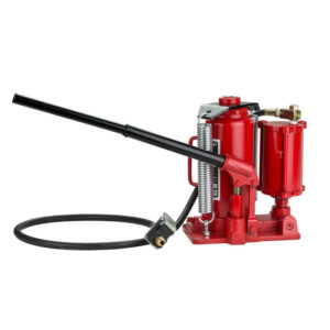 Cric hidraulic pneumatic, 12T | DEMA este o unealtă robustă și fiabilă, concepută pentru ridicarea sarcinilor grele în atelier și pe teren.