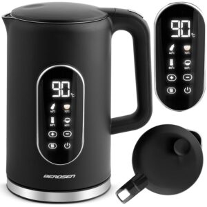 Fierbător electric BD-712, 1,7L, negru-argintiu | Berdsen oferă încălzire rapidă și convenabilă a apei, cu un design modern pentru fiecare bucătărie.