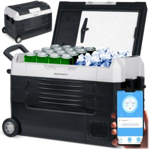 Frigider portabil cu compresor Icemax, 40L, negru | Berdsen oferă o răcire puternică, fiind o soluție ideală pentru călătorii sau călătorii lungi cu mașina.