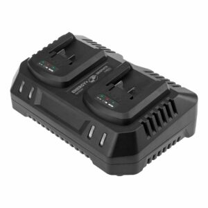 Încărcător dublu pentru baterii Energy+, 21V | GRAPHITE este un dispozitiv care permite încărcarea simultană a două baterii Energy+ fără a le pierde capacitatea.