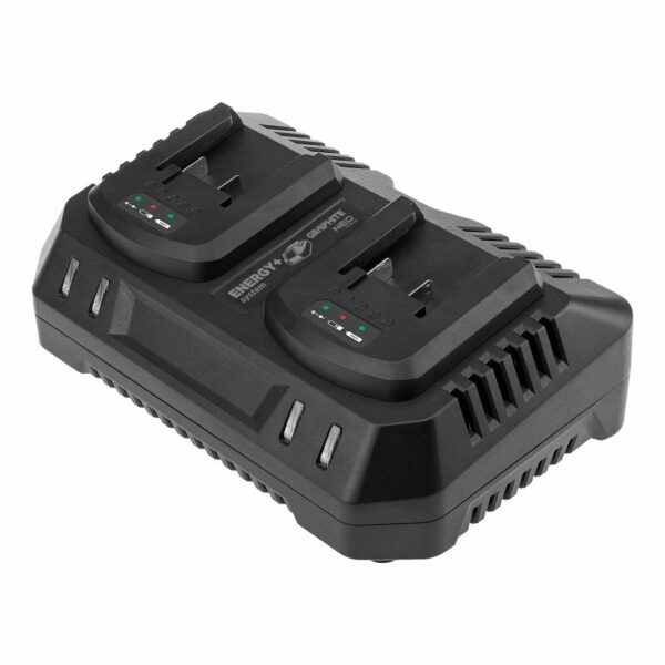 Încărcător dublu pentru baterii Energy+, 21V | GRAPHITE este un dispozitiv care permite încărcarea simultană a două baterii Energy+ fără a le pierde capacitatea.