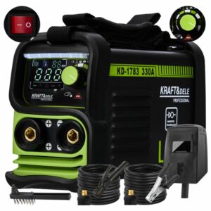 Aparat de sudură cu invertor MMA TIG LIFT VRD, 330A | KD1783 este un dispozitiv conceput pentru sudarea cu arc în atmosferă protectoare.
