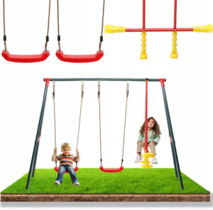 Balansoar de grădină 3 în 1, 290x180x200cm | Garden Line oferă o formă distractivă și sigură de mișcare activă pentru copii datorită setului practic 3 în 1.