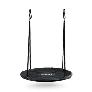 Balansoar de grădină NS-103, 110cm, negru | Neo-Sport oferă un loc confortabil și sigur pentru distracție atât pentru copii, cât și pentru adulți.