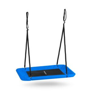 Balansoar dreptunghiular, 110x70cm, albastru | Neo-Sport oferă un loc confortabil și sigur pentru distracție atât pentru copii, cât și pentru adulți.