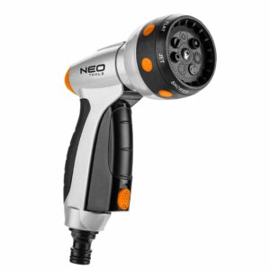 Pistol de pulverizare multifuncțional, 7 funcții | NEO TOOLS oferă 7 moduri diferite de pulverizare și, prin urmare, este ideal pentru irigarea convenabilă a grădinii.