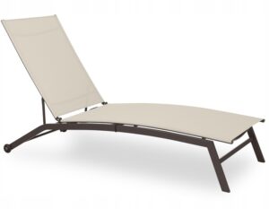 Șezlong de grădină, 195x63x90cm, bej | Garden Line oferă un spațiu confortabil și durabil pentru relaxare pe terasă, balcon sau lângă piscină.