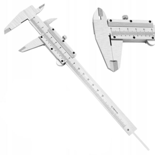 Etrier analogic, 150 mm | KD10072 este un instrument pentru măsurarea precisă a dimensiunilor interne, externe și a adâncimilor, ideal pentru ateliere și meșteri amatori.