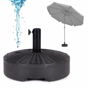 Suport pentru umbrelă, 22L, negru | Datorită posibilității de umplere cu apă, MultiGarden oferă o stabilitate fiabilă pentru umbrelele de grădină mai mici.