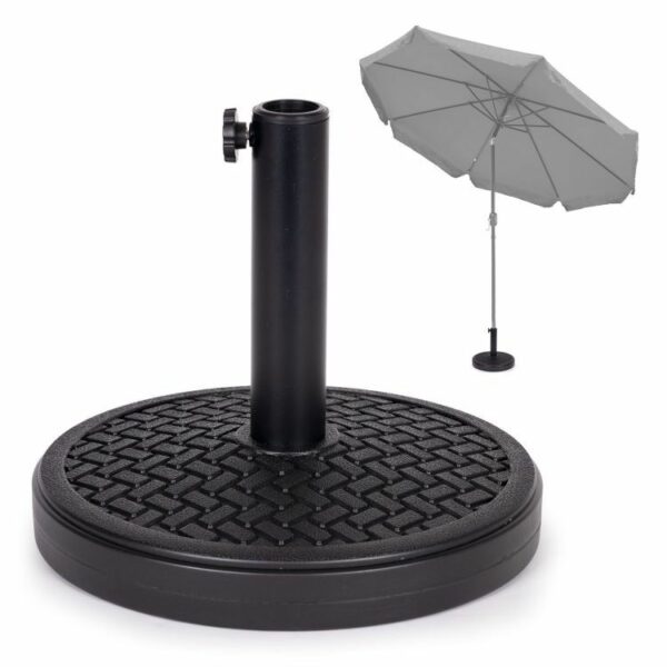 Suport pentru umbrelă, 12 kg, negru | MultiGarden este ideal pentru umbrele de grădină mai mici, asigurând o prindere fermă și protecție împotriva răsturnării.