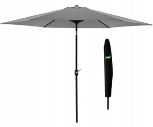 Umbrelă de grădină, 3m, gri | Linia de perdele Garden Line, cu o prelată practică, oferă umbrire fiabilă și un plus elegant pentru terasa, grădina sau balconul dumneavoastră.