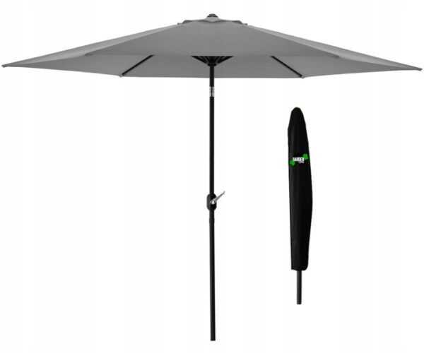 Umbrelă de grădină, 3m, gri | Linia de perdele Garden Line, cu o prelată practică, oferă umbrire fiabilă și un plus elegant pentru terasa, grădina sau balconul dumneavoastră.