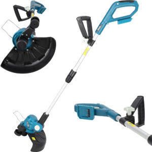 Coasta fără fir SAS+ALL, 18V, 300mm | DEDRA este ideală pentru întreținerea peluzelor mai mici, oferind în același timp libertate de mișcare fără cabluri.