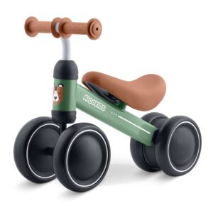 Bicicleta de echilibru cu trei roți pentru copii, ursuleț de pluș | Ricokids este un prim mijloc de transport ideal pentru copiii de la 12 luni care învață să își mențină echilibrul.