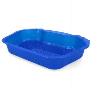Cădița pentru picioare pentru piscină, albastră | 56x40cm este o soluție excelentă pentru toți cei care prețuiesc confortul și curățenia apei din piscină.