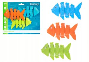 Jucărie de scufundare, peștișor, 3 buc | Bestway este o jucărie distractivă concepută pentru a-i învăța pe copii să se scufunde și să-și îmbunătățească abilitățile de înot în apă.