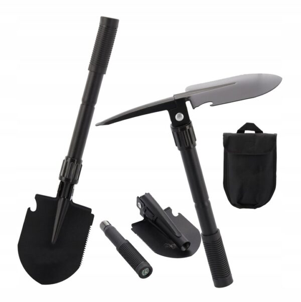 Lopata pliabilă 5-în-1, 16/41.5cm | Garden Line este o unealtă practică care se va dovedi utilă pentru camping, excursii în aer liber sau pentru munca de zi cu zi.