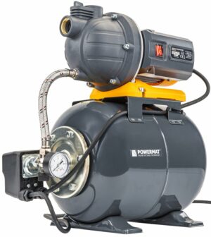 Pompa de apă pentru uz casnic, 400W | PM-HD-19J este un sistem autoamorsant fiabil, conceput pentru alimentarea automată cu apă din fântâni și rezervoare către o casă sau grădină.