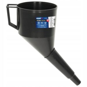 Pâlnie înclinată cu filtru, 130 mm | DEDRA este o unealtă concepută pentru turnarea precisă a uleiului, combustibililor și a altor fluide de funcționare.